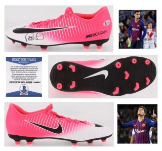 Philippe Coutinho Signed " Nike " Mercurial Soccer Cleat (beckett)