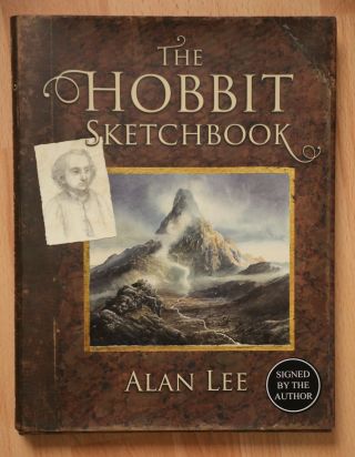 Alan Lee / Jrr Tolkien - The Hobbit Sketchbook Signed First Edition