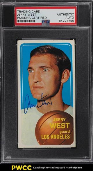 Jerry West Signed Autographed Trading Card Psa/dna Auto Psa Auth
