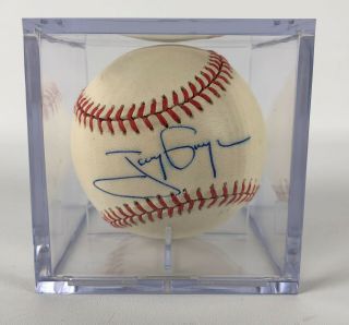 Tony Gwynn Signed Baseball Auto Autograph Ball Padres Hof Jsa