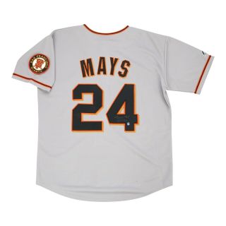 Willie Mays Signed San Francisco Giants Grey Road Jersey W/ " 660 Hr " Mays Holo