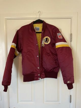 Washington Redskins Vintage 90s Satin Starter Jacket Size Med
