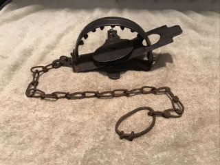 Vintage Oneida No 13 Jump Trap Trapping Newhouse Sargent