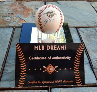 Rare Signed Anaheim Angels Darin Erstad Autographed 2002 World Series Baseball