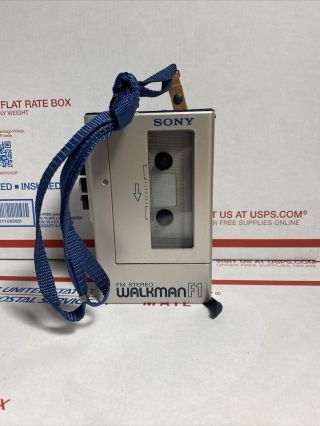 Sony Walkman F1 Vintage Fm Stereo Radio/cassette Player Read Note Pls
