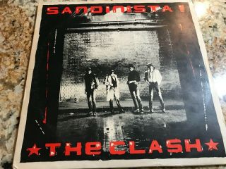 The Clash " Sandinista " Uk Pressing Cbs 37037 3lp Vintage Punk Classic