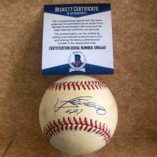 Vladimir Guerrero Montreal Expos Vintage Signed Autographed N.  L.  Baseball Becket