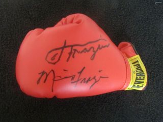 Joe Frazier And Marv Frazier Signed Autographed Auto Everlast Boxing Glove Jsa