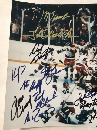 1980 USA Hockey Team Signed Autograph NHL 8x10 Signed By 21 Miracle On Ice USSR 2