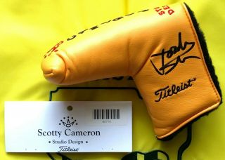 Jordan Spieth Signed Scotty Cameron Putter Cover Authentic 2015 Masters Us Open