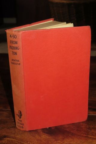 1957 4.  50 From Paddington By Agatha Christie 1st Edition Crime Club Miss Marple