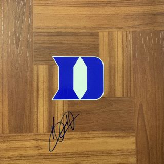 Grant Hill Duke Blue Devils Hand Signed 12x12 Floorboard Autographed Legend