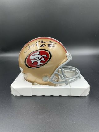 Jerry Rice Signed Autographed Sf 49ers Vsr 4 Mini Helmet Beckett Bas Nfl
