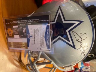 Tony Dorsett Auto Signed Cowboys Full Size Authentic Helmet Jsa