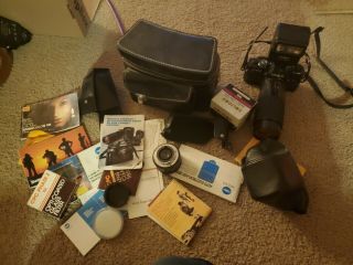 Vintage Minolta Film Camera With Case,  Accessories,  X700 Mps,  Manuals.