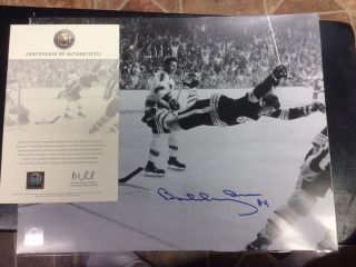 Bobby Orr Autographed 14” X 11” Boston Bruins Photo Certified