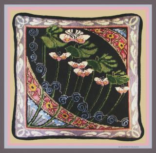 Vintage Needlepoint 1988 Candamar Something Special Art Deco Water Lilies