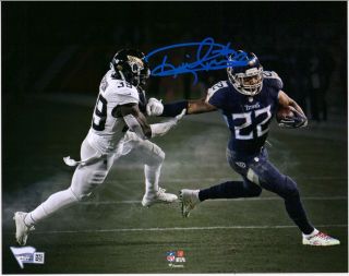 Derrick Henry Tennessee Titans Autographed 8 " X 10 " Record Breaking Photograph
