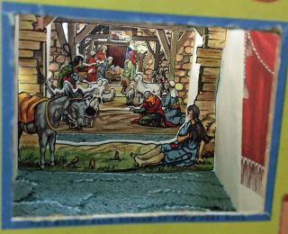 A Werner Laurie Christmas Crib Scene Show Book/ The Show Book Theatre.  Very Rare