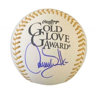 Larry Walker St Louis Cardinals Autographed Gold Glove Baseball Omlb Jsa