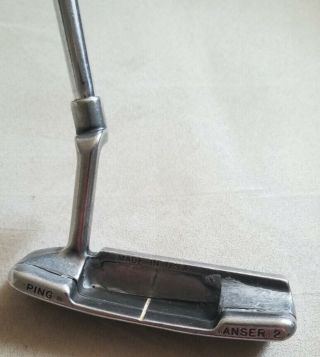 Vintage Ping Anser 2 Putter 34.  5 " W/weight Added Vg