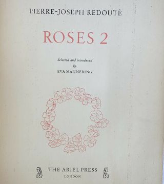 Vintage 1956 Pierre Joseph Redoute Roses 2 Eva Mannering London The Ariel Press
