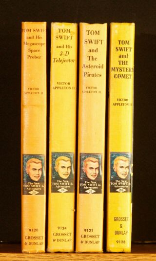 4 TOM SWIFT,  JR.  BOOKS - PC ' s by Victor Appleton (20,  21,  24 and 28) - 1st ' s? 2