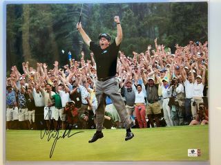 Phil Mickelson Signed 11x14 Photo Golf Pga Ga Gai Autograph