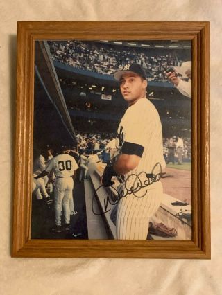 Derek Jeter Hand Signed 8x10 Photo Autograph York Yankees No