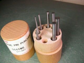 Old Vintage Machinist Tools Machining Starrett Pin Punches Set