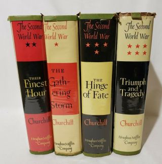 Winston S.  Churchill - The Second World War Full (set Of 4 Only) U.  S.  Editions