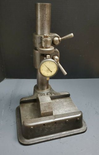 Federal.  0001 " Dial Indicator & Comparator Height Gage Base Machinist Vintage