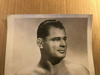 Extremely Rare Early Autographed 8/10 Wrestling Photo Sándor Szabó Champion 40s 2