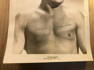 Extremely Rare Early Autographed 8/10 Wrestling Photo Sándor Szabó Champion 40s 3