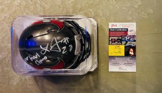 Leonard Fournette Autographed Tampa Bay Buccaneers Helmet Nfl Jsa Certified