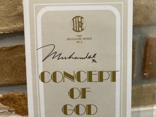 MUHAMMAD ALI SIGNED AUTO CONCEPT OF GOD IN ISLAM PAMPHLET BROCHURE BOXING HOF 42 2