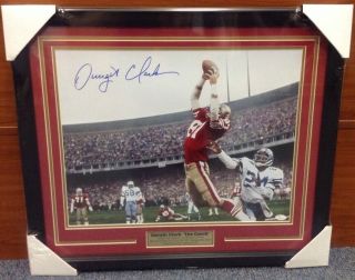 Dwight Clark Signed Autographed & Framed 16x20 Photo W/ Jsa The Catch Sf 49ers