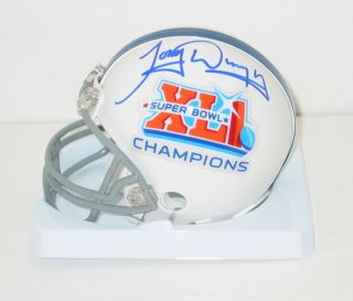 Tony Dungy Signed Colts Bowl Xli Mini Helmet Auto Hof Coach Steelers