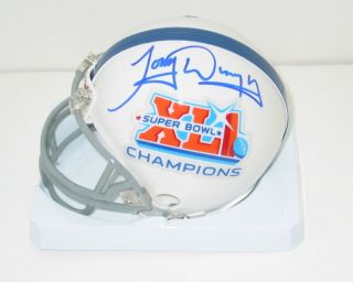 TONY DUNGY signed COLTS Bowl XLI mini helmet auto HOF Coach Steelers 2