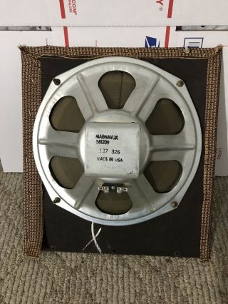 Vintage Magnavox 12” Woofer 8 Ohm 581209 137330 From Micromatic Cabinet