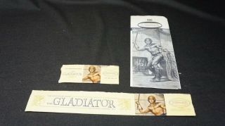 Vintage 1964 Aurora Instruction Sheet For Gladiator Model Kit 406