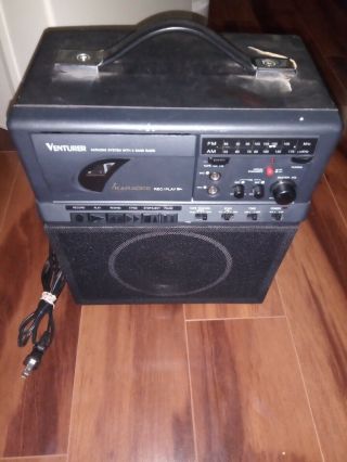 Vintage Venturer Karaoke Machine Double Cassette Karaoke System K899