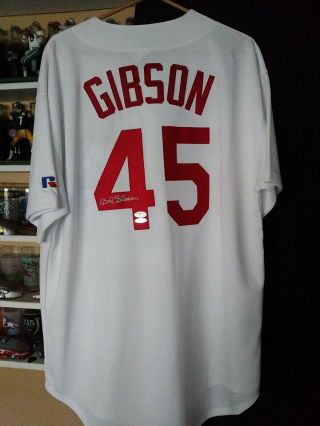 Bob Gibson Autographed St.  Louis Cardinals Jersey Psa Dna