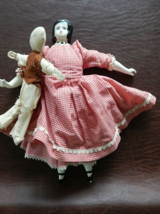 Doughgirl Appomattox Maid Doll 14 " Hand Made Civil War Theme With 2nd Doll