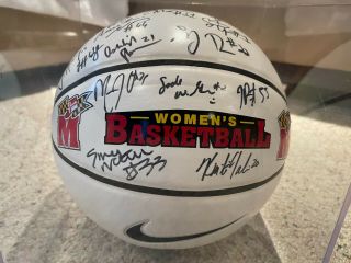 Maryland Terps Terrapins Team Signed Basketball Women 