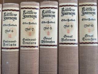 Little Journeys Elbert Hubbard Complete Set 14 Vol 1928 To The Home of the Great 2