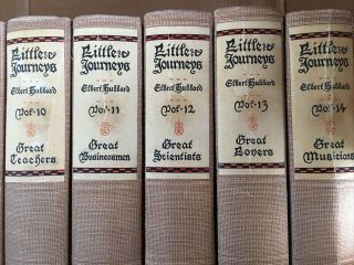 Little Journeys Elbert Hubbard Complete Set 14 Vol 1928 To The Home of the Great 3