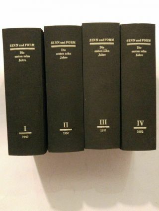 Sinn Und Form.  Beiträge Zur Literatur 1949 - 1958.  10 Bände: 10 Bde,  1 Register.  R