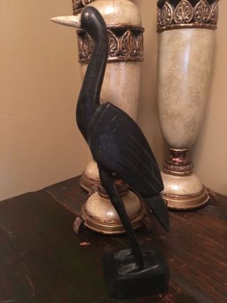 Vintage Folk Art Hand Carved Wooden Bird Wood Duck