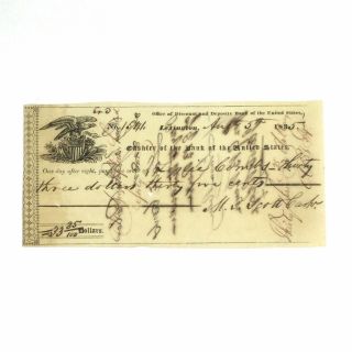 Americana - Kentucky / Check Drawn On The Second Bank Of The United States
